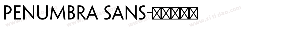 PENUMBRA SANS字体转换